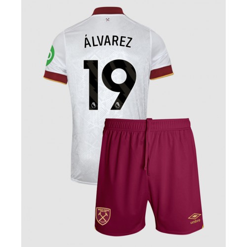 Dětský fotbalový dres West Ham United Edson Alvarez #19 2024-25 Třetí Krátký Rukáv (+ trenýrky)